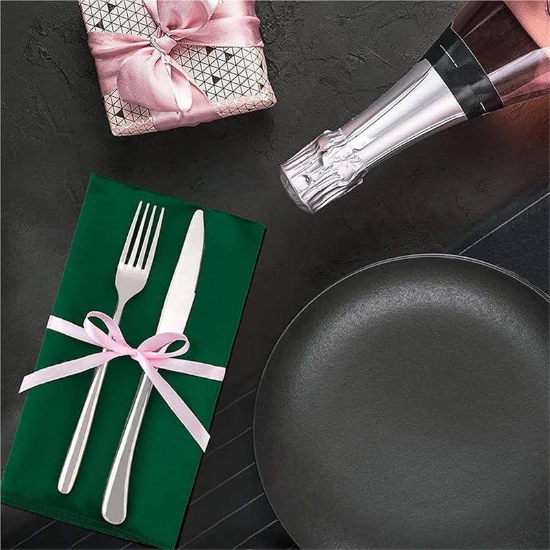 Black Washable Soft Square Dinner Napkins 30pcs 30x30cm for Wedding Birthday Party Table Decoration - Image 5